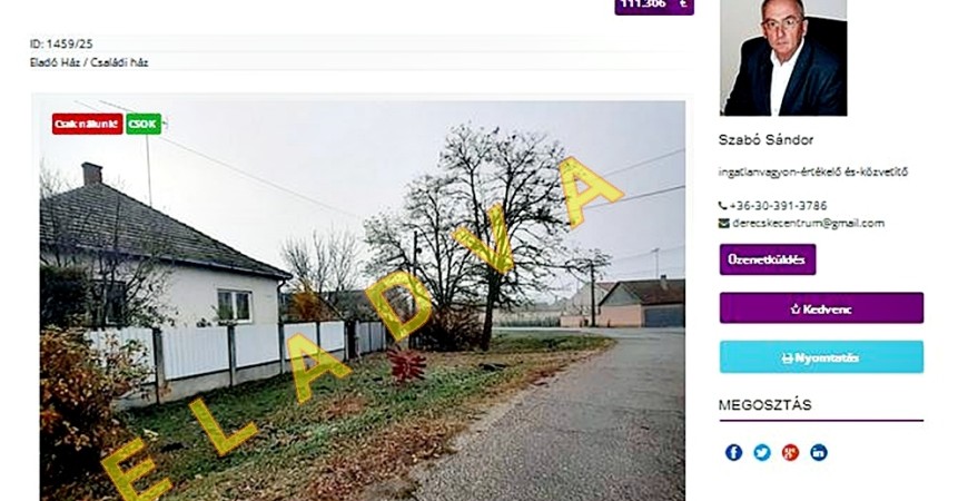 ELADVA - Derecske, Dózsa 3.